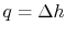 $ q=\Delta h$