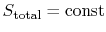 $ S_{\textrm{total}} = \textrm{const}$