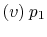 $\displaystyle (v)\:p_1$